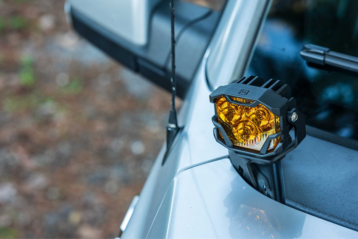 Morimoto 4Banger Ditch Light Kit: 17-20 Raptor (HXB Yellow Combo Beam) - Off Road - Veh. Spec (Image 6 of 6)