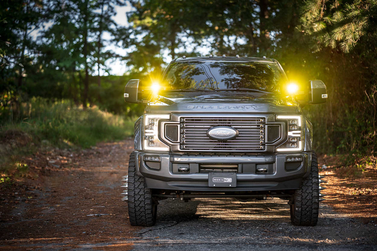 Morimoto 4Banger Ditch Light Kit: 17-22 Super Duty (NCS Yellow Spot Beam) - Off Road - Veh. Spec (Image 6 of 6)
