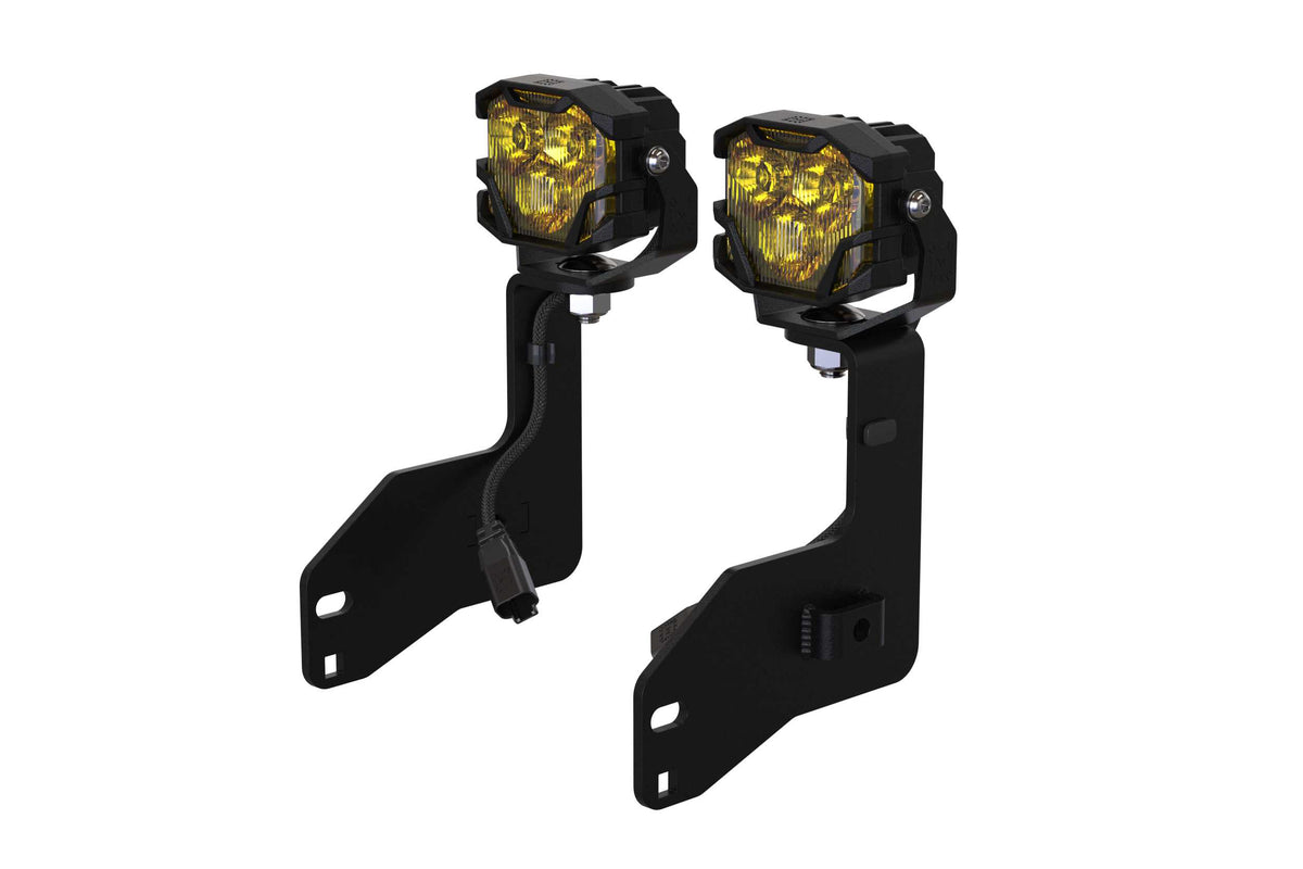 Morimoto 4Banger Ditch Light Kit: 11-16 Super Duty (NCS Yellow SAE Wide Beam) - Off Road - Veh. Spec (Image 1 of 6)