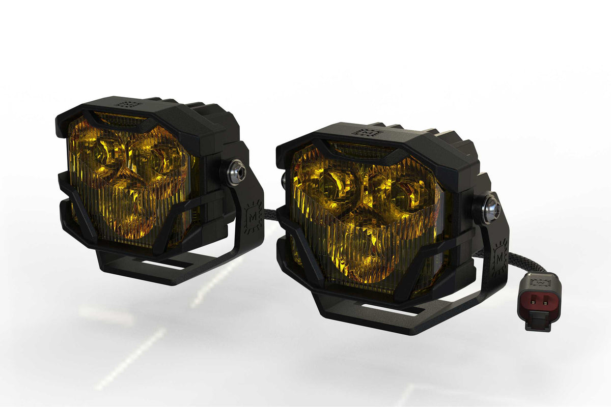 Morimoto 4Banger Surface-Mount Kit: (NCS Yellow Combo Beam) - Off Road - Universal (Image 1 of 6)