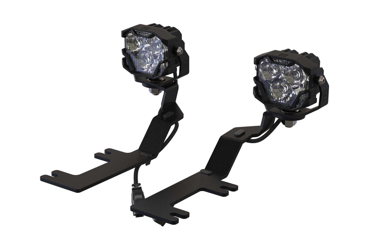 Morimoto 4Banger Ditch Light Kit: 14-18 Silverado 1500 (NCS Yellow Combo Beam) - Off Road - Veh. Spec (Image 1 of 6)