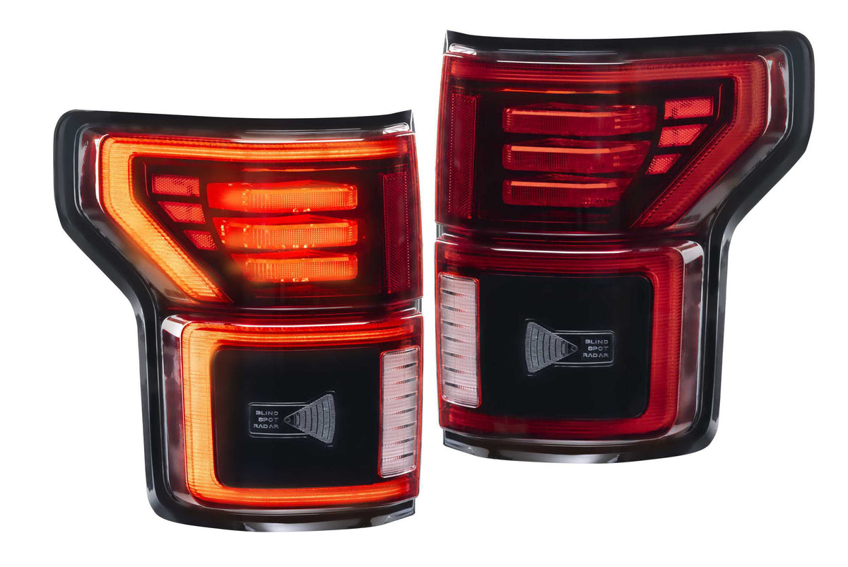 XB LED Tail Lights: Ford F-150 (15-20 / Red Lens / Set) - Tail Lights (Image 1 of 6)