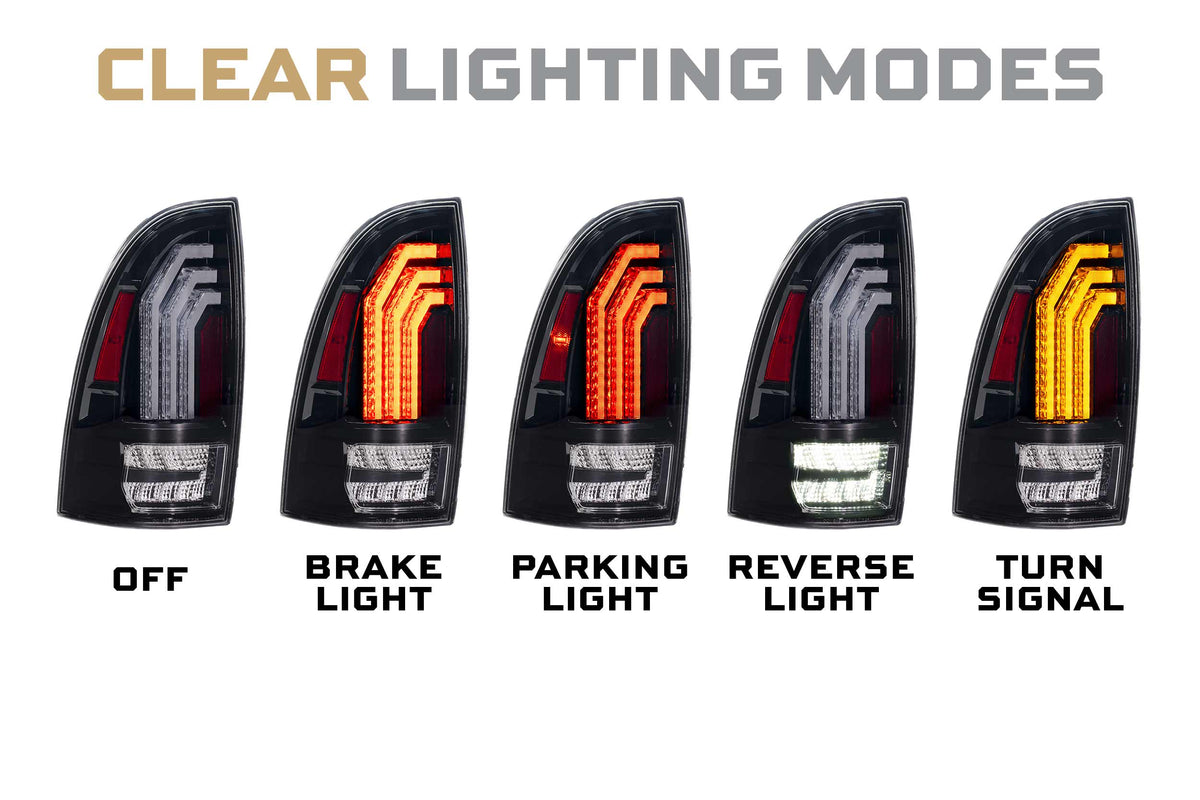 XB LED Tail Lights: Toyota Tacoma (05-15 / Clear Lens / Set) - Tail Lights (Image 2 of 6)