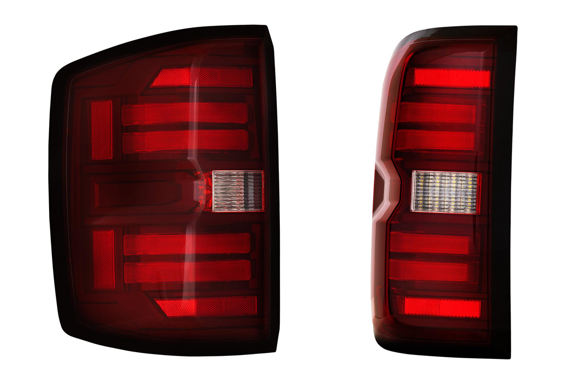 XB LED Tail Lights: Chevrolet Silverado (14-19 / Red Lens / Set) - Tail Lights (Image 1 of 6)