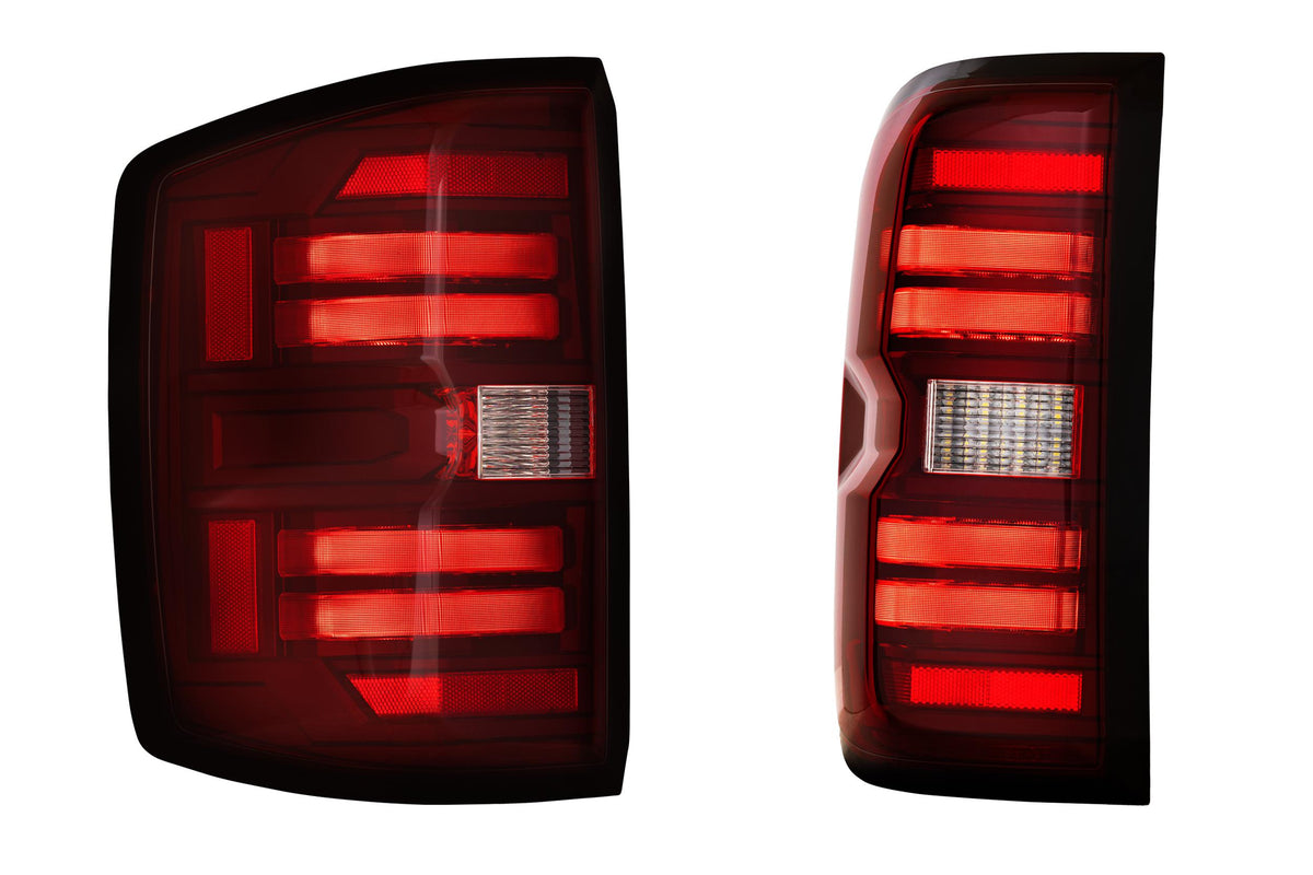 XB LED Tail Lights: Chevrolet Silverado (14-19 / Red Lens / Set) - Tail Lights (Image 3 of 6)