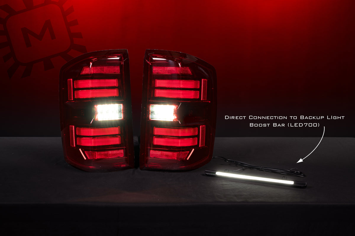 XB LED Tail Lights: Chevrolet Silverado (14-19 / Red Lens / Set) - Tail Lights (Image 6 of 6)