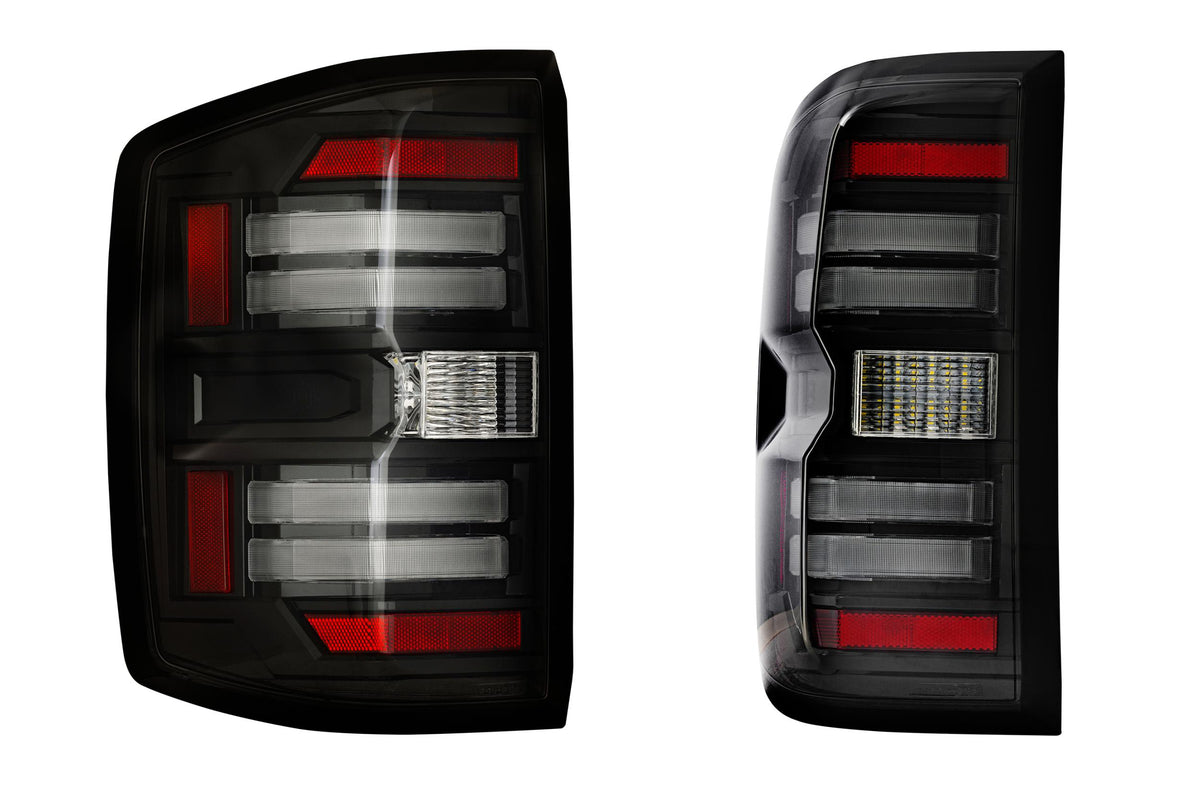 XB LED Tail Lights: Chevrolet Silverado (14-19 / Smoked Lens / Set) - Tail Lights (Image 1 of 6)