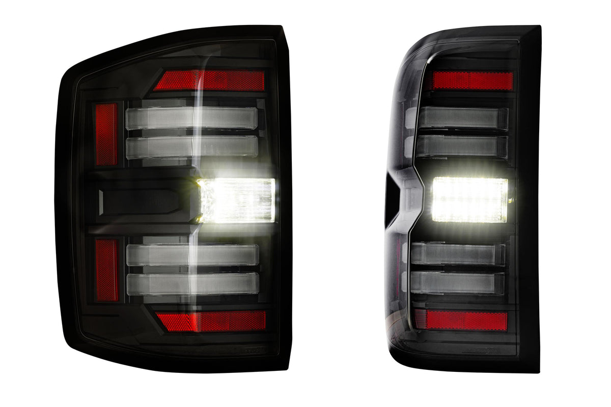 XB LED Tail Lights: Chevrolet Silverado (14-19 / Smoked Lens / Set) - Tail Lights (Image 2 of 6)