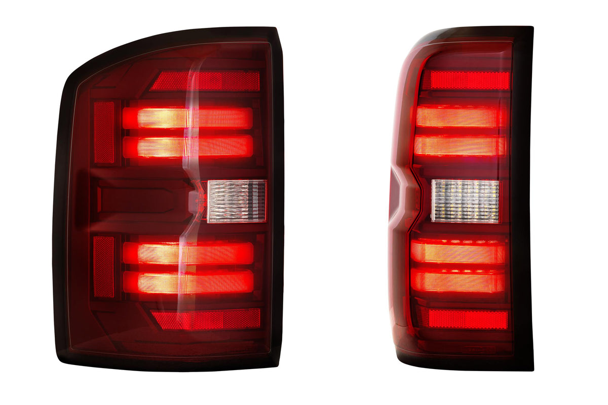 XB LED Tail Lights: GMC Sierra (14-18 / Red Lens / Set) - Tail Lights (Image 4 of 6)