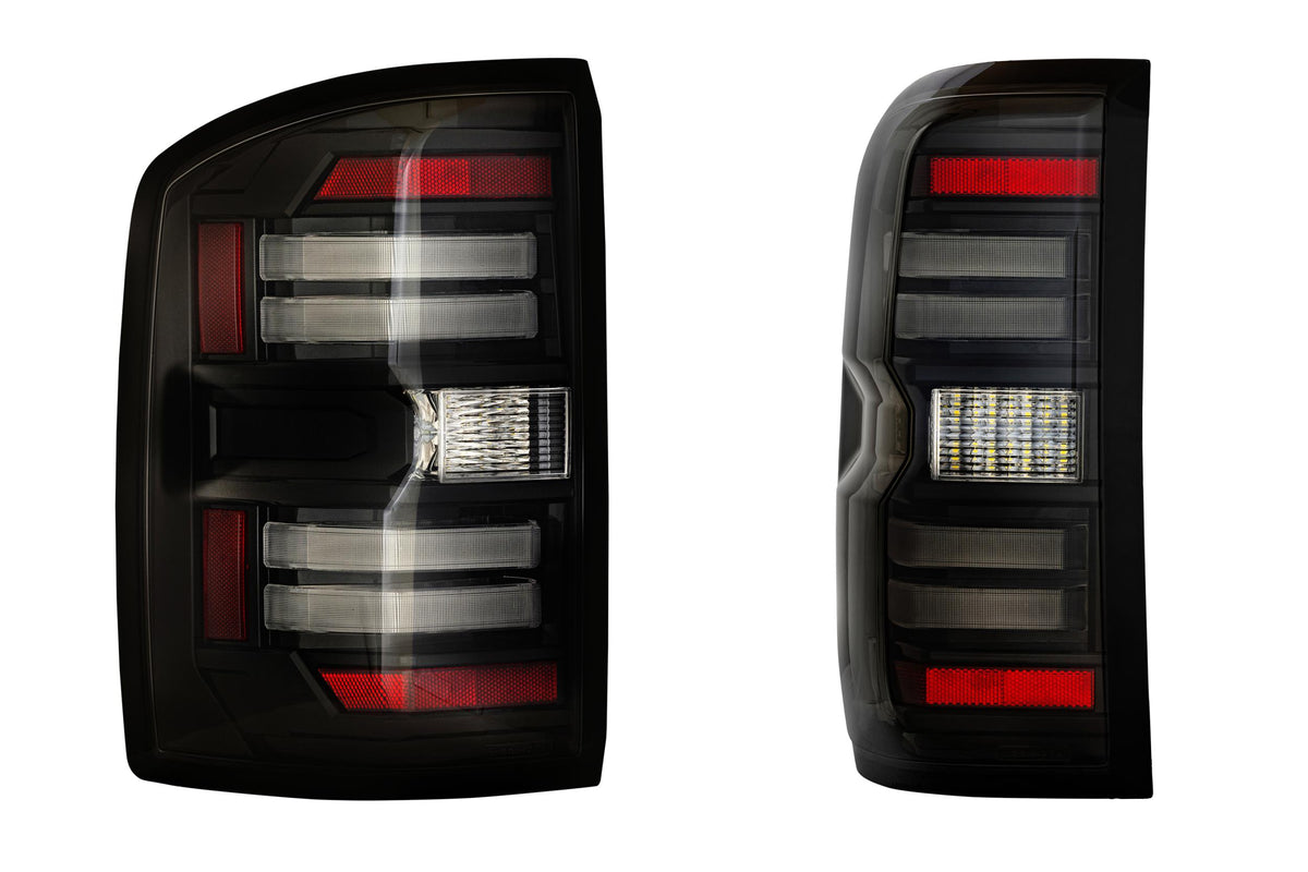 XB LED Tail Lights: GMC Sierra (14-18 / Smoked Lens / Set) - Tail Lights (Image 1 of 6)