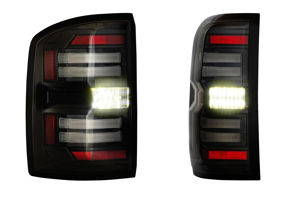 XB LED Tail Lights: GMC Sierra (14-18 / Smoked Lens / Set) - Tail Lights (Image 2 of 6)