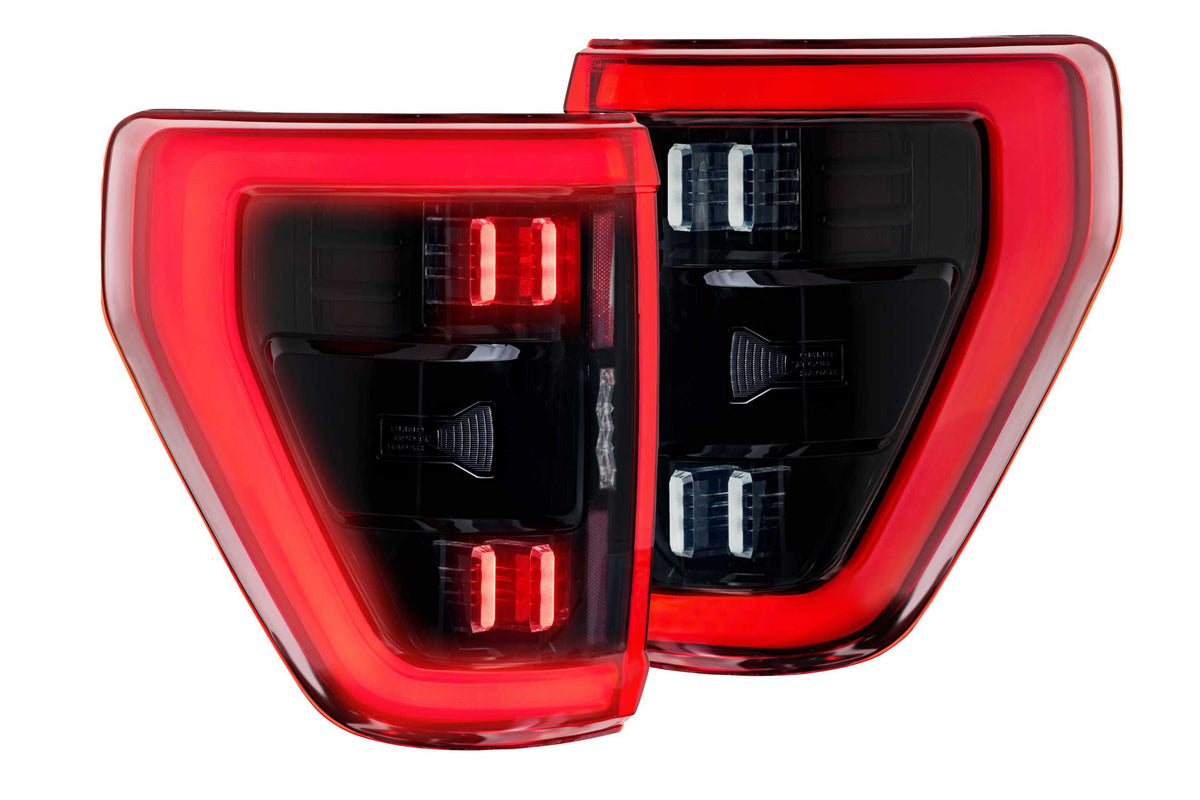 XB LED Tail Lights: Ford F-150 (21-23 / Red Lens / Set) - Tail Lights (Image 1 of 6)