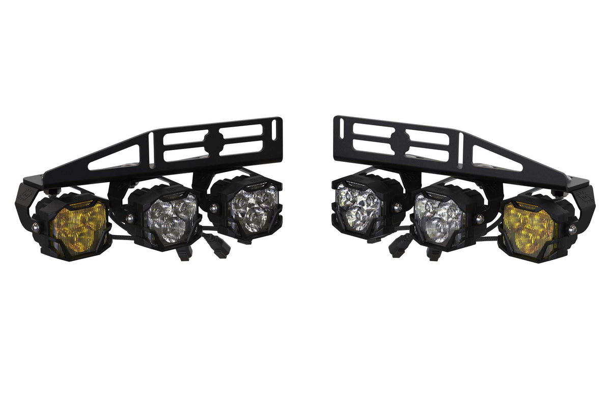 4Banger Fog Lights: 15-20 Ford Raptor (NCS Yellow Wide / Wide / Wide) - Off Road - Veh. Spec (Image 3 of 6)