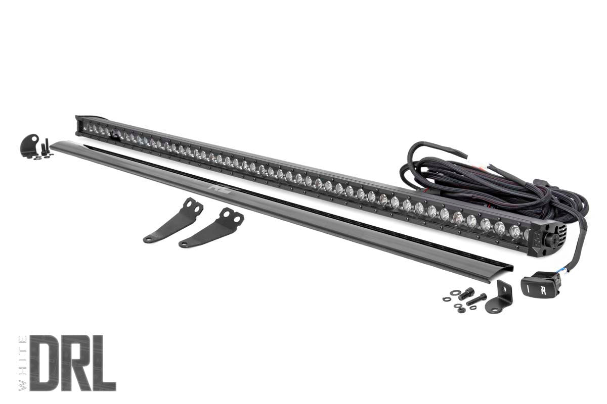 LED Light Kit | Lower Windshield | 50" Black Single Row | White DRL | Polaris General XP 4 1000 - Lighting & Acc (Image 1 of 5)