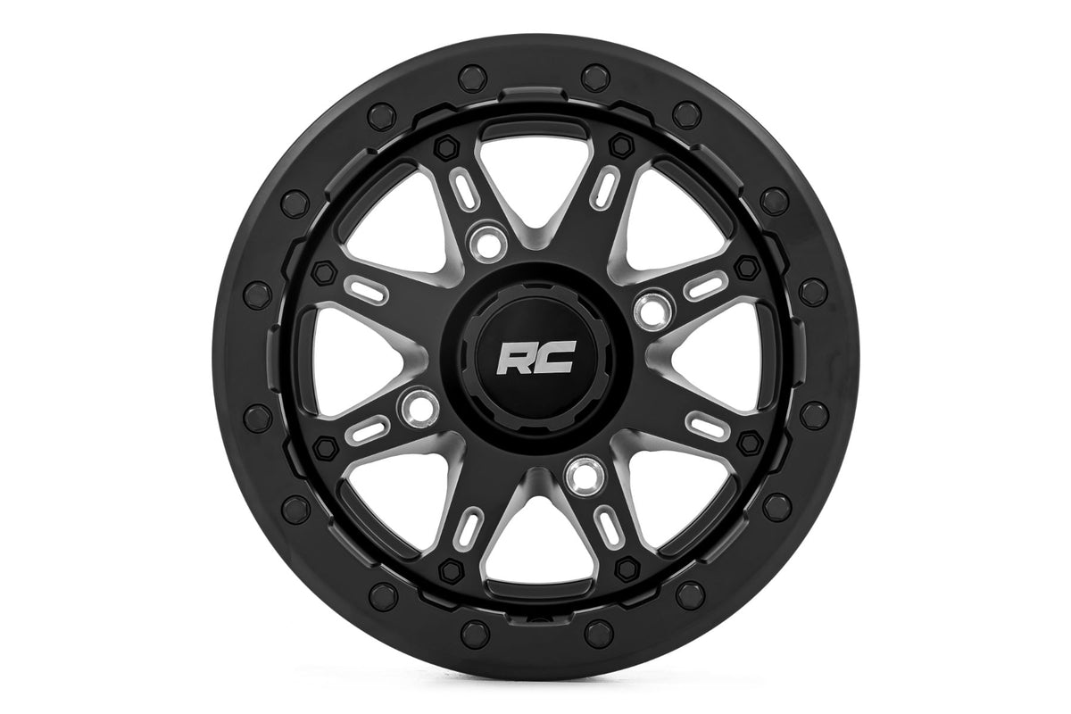 Rough Country 94 Series Wheel | UTV | Matte Black | 14x7 | 4x156 | +10mm - RC Wheels (Image 2 of 6)