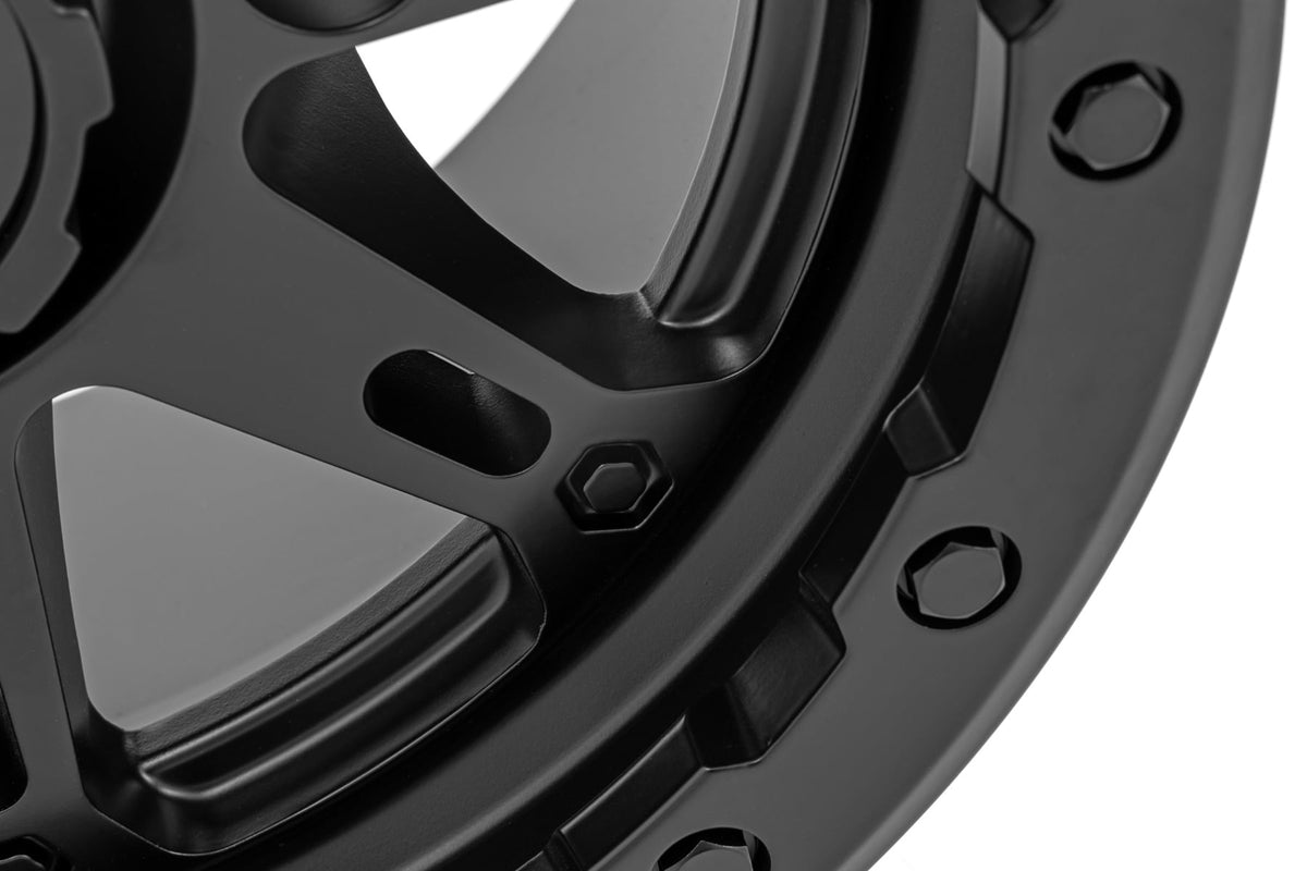 Rough Country 94 Series Wheel | UTV | Matte Black | 14x7 | 4x156 | +10mm - RC Wheels (Image 4 of 6)