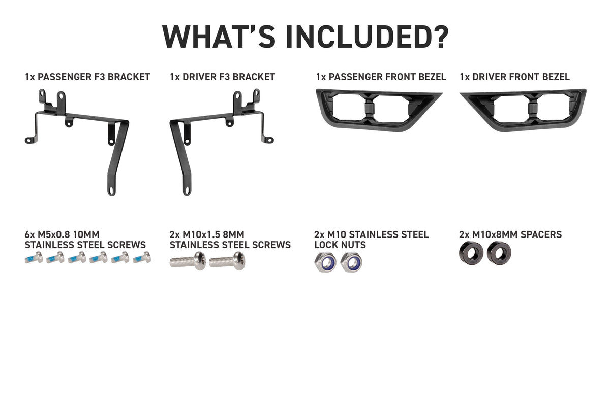 Morimoto 4Banger Fog Brackets: 21-23 Ford F-150 (Set) - Off Road - Veh. Spec (Image 2 of 3)