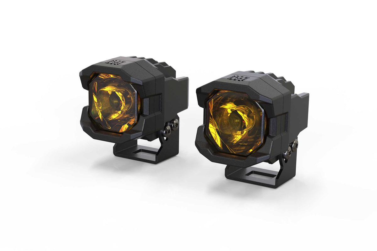 Morimoto 1Banger HXB LED Pods (Spot / Yellow / Set) - Off Road - Universal (Image 1 of 6)