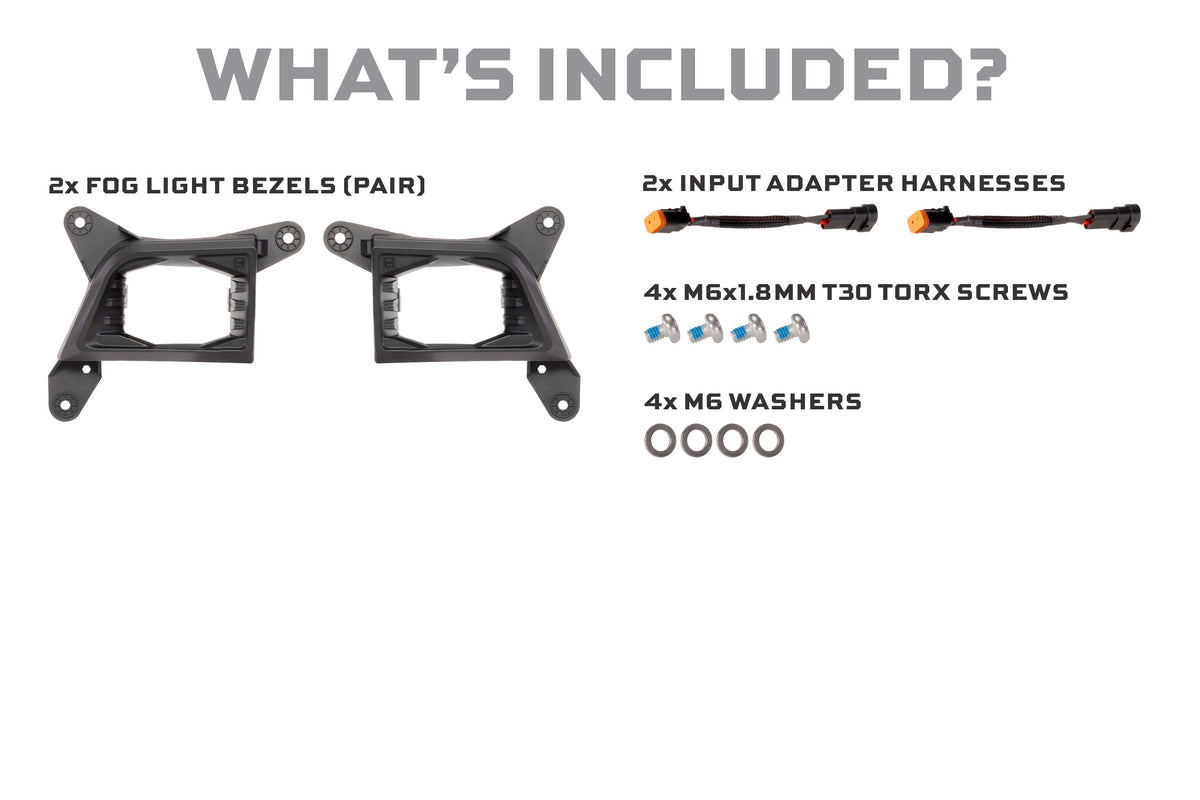 Morimoto 4Banger Fog Brackets: 19-21 Silverado 1500 / 21-23 HD (Set) - Off Road - Veh. Spec (Image 2 of 3)