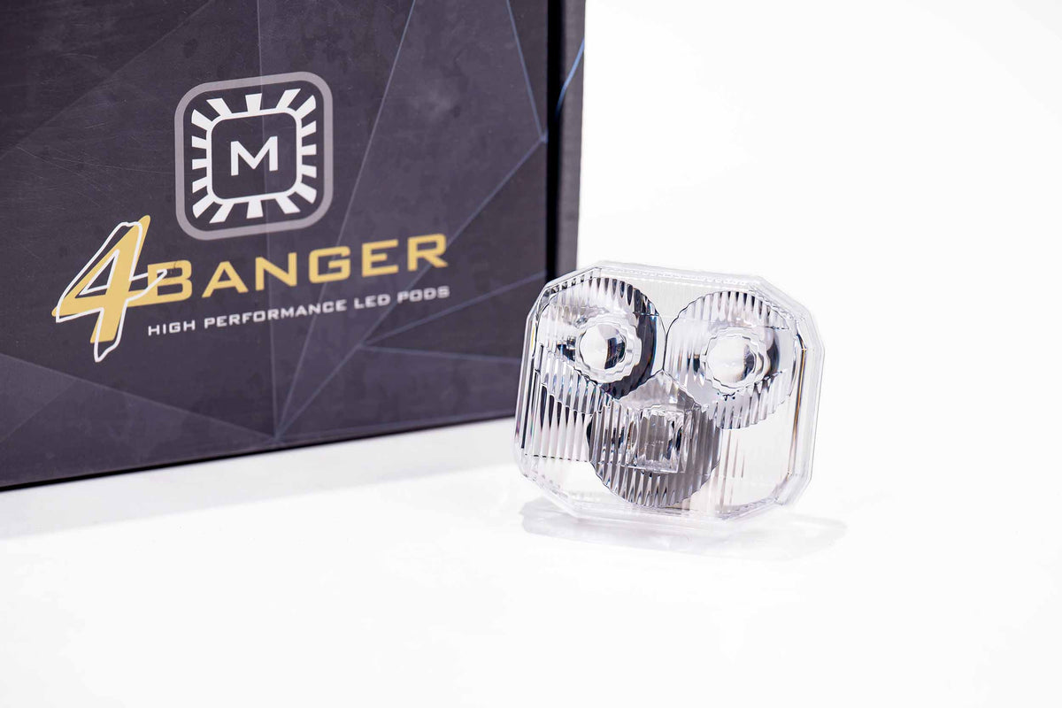Lens Only: 4Banger (White / Combo / Each) - Off Road - Universal (Image 1 of 6)