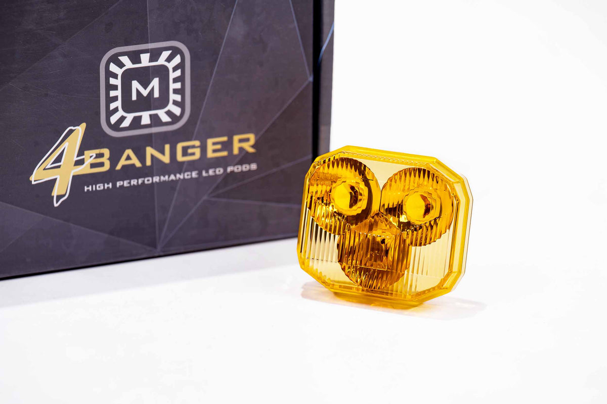 Lens Only: 4Banger (Yellow / Combo / Each) - Off Road - Universal (Image 1 of 6)