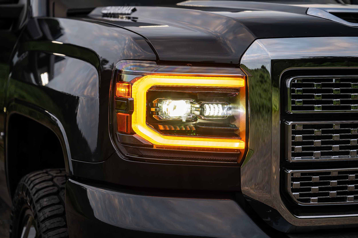 XB Evo Headlights: 14-18 GMC Sierra / 15-19 GMC Sierra HD (Set) - View 2