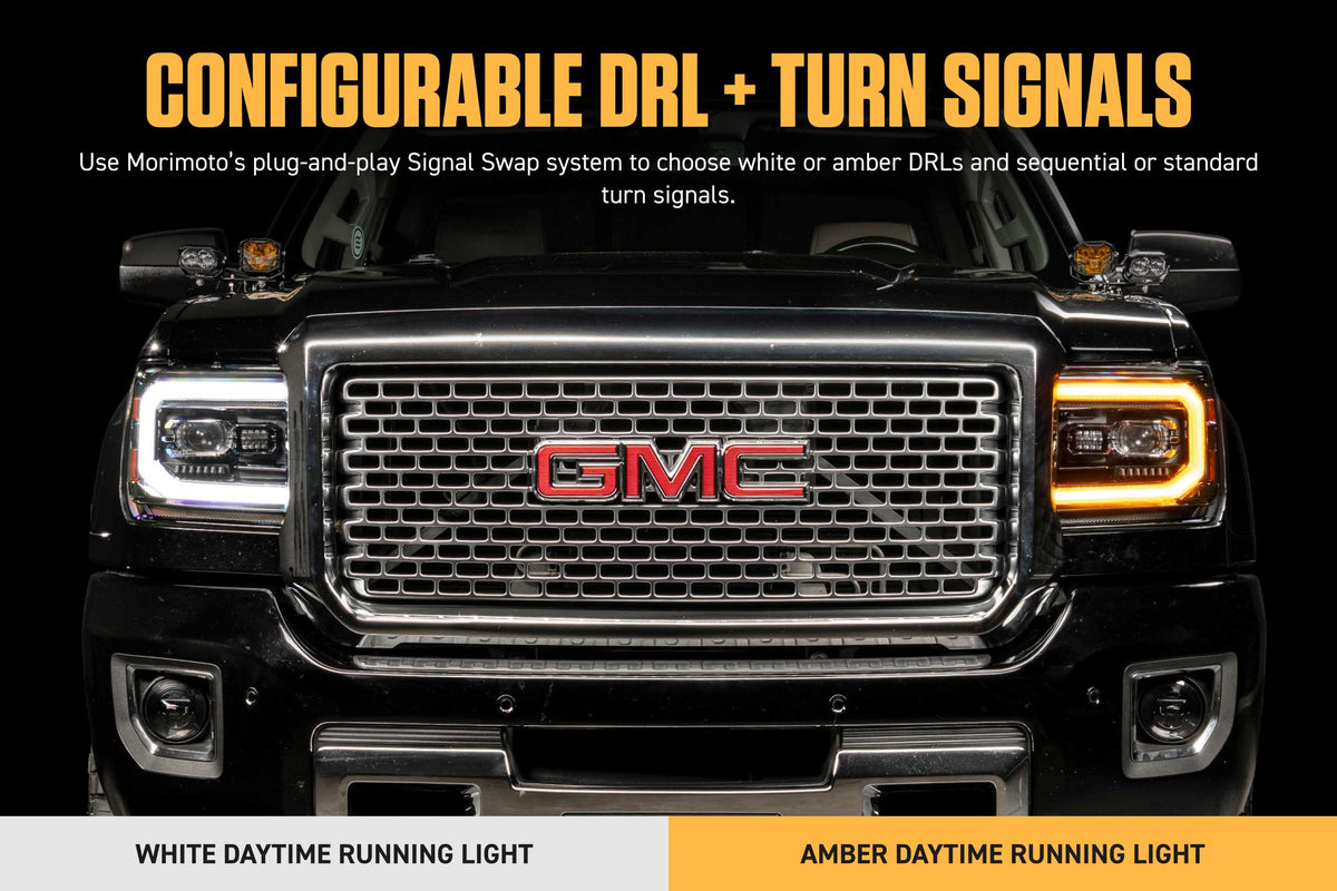 XB Evo Headlights: 14-18 GMC Sierra / 15-19 GMC Sierra HD (Set) - View 8