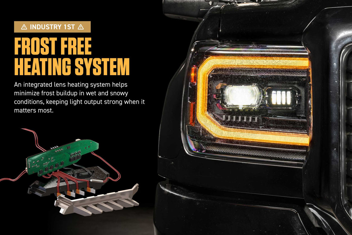 XB Evo Headlights: 14-18 GMC Sierra / 15-19 GMC Sierra HD (Set) - View 9