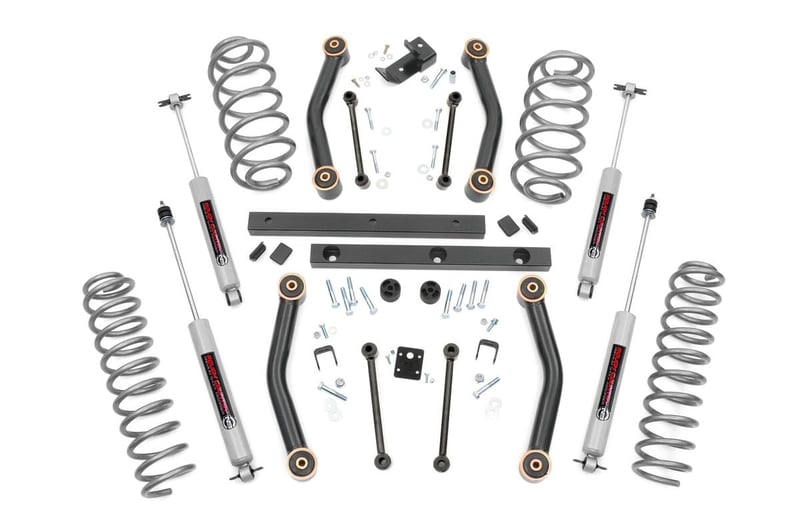 RC 4 Inch Lift Kit | Jeep Wrangler TJ (03-06)/Wrangler Unlimited (04-06) (manufacturer page)