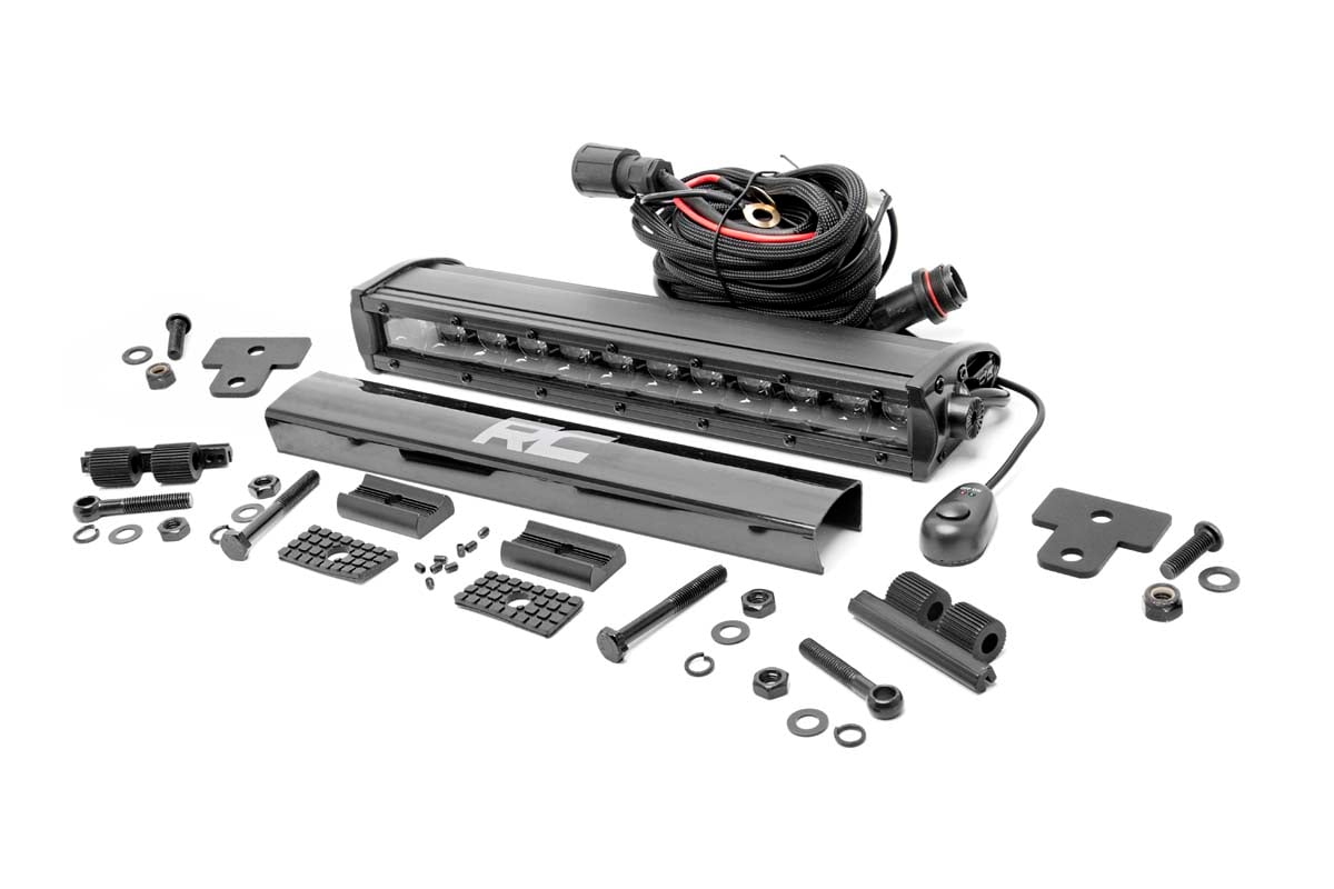 LED Light | Bumper Mount | 12" Black Single Row | Can-Am Defender HD 8/HD 9/HD 10 - Lighting & Acc (Image 1 of 6)