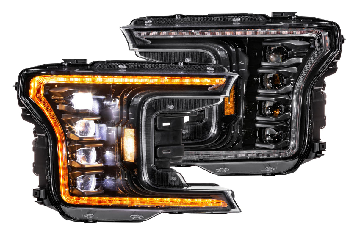 XB LED Headlights: Ford F-150 (18-20 / Amber DRL / Set) - Headlights (Image 1 of 6)