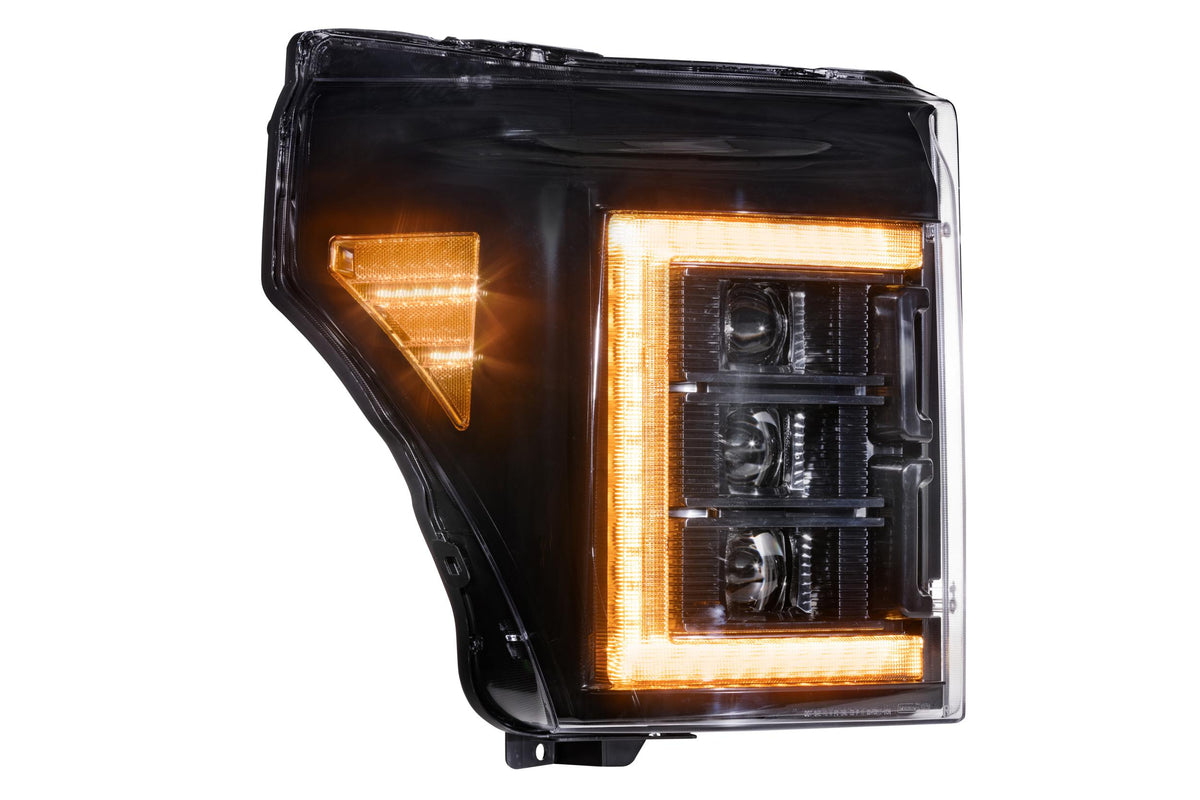 XB LED Headlights: Ford Super Duty (11-16 / Amber DRL / Set) - Headlights (Image 3 of 6)
