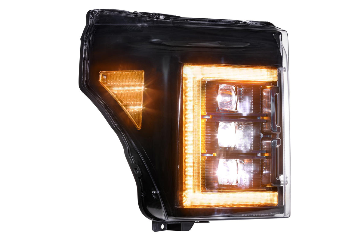 XB LED Headlights: Ford Super Duty (11-16 / Amber DRL / Set) - Headlights (Image 4 of 6)
