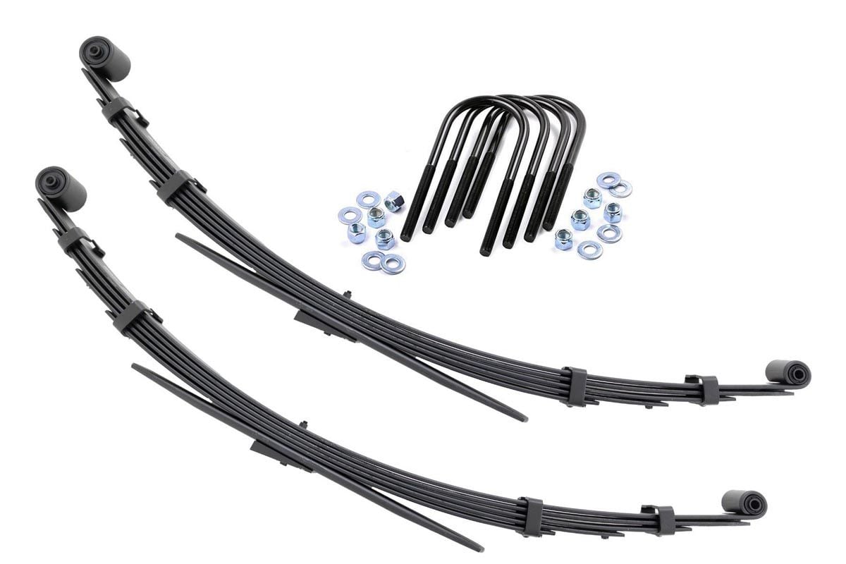 Rough Country 8023Kit Rear Leaf Springs | 3" Lift | Pair | Jeep Grand Wagoneer/J10 Truck/J20 Truck/Wagoneer 4WD - Image 1