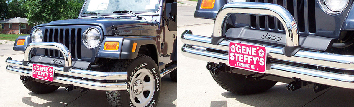 Blue Ox BX1120 9706 WRANGLER(DBL TUBE BUMPER)15X24 IN BASEPLATE W/STANDARD TABS - Image 1
