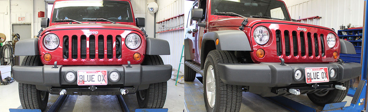 Blue Ox BX1126 0718 WRANGLER(W/STANDARD BUMBER)14.5X24 IN BASEPLATE W/REMOVABLE TABS - Image 1