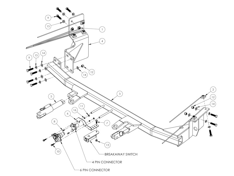 Blue Ox BX1755 20C CHEV BLAZER(EXCL ACC)BASEPLATE - Image 5
