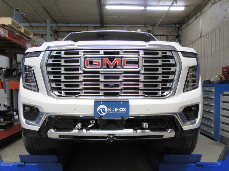 Blue Ox BX1766 25C YUKON/ YUKON XL BASEPLATE W/ ADAPTIVE CRUISE CONTROL & TOP SHUTTERS BLACK - Image 1