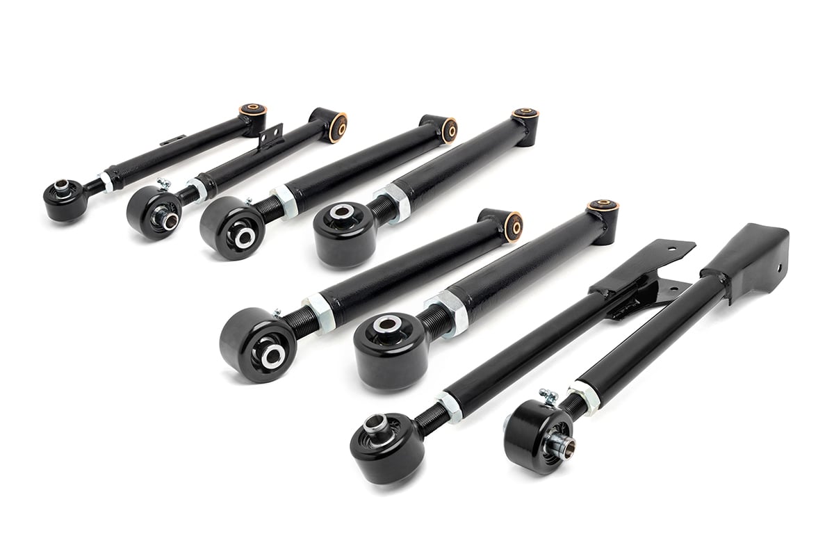 Rough Country 11470 X-Flex Control Arms | Complete Set | Jeep Wrangler TJ (97-06)/Wrangler Unlimited (04-06) - Image 1