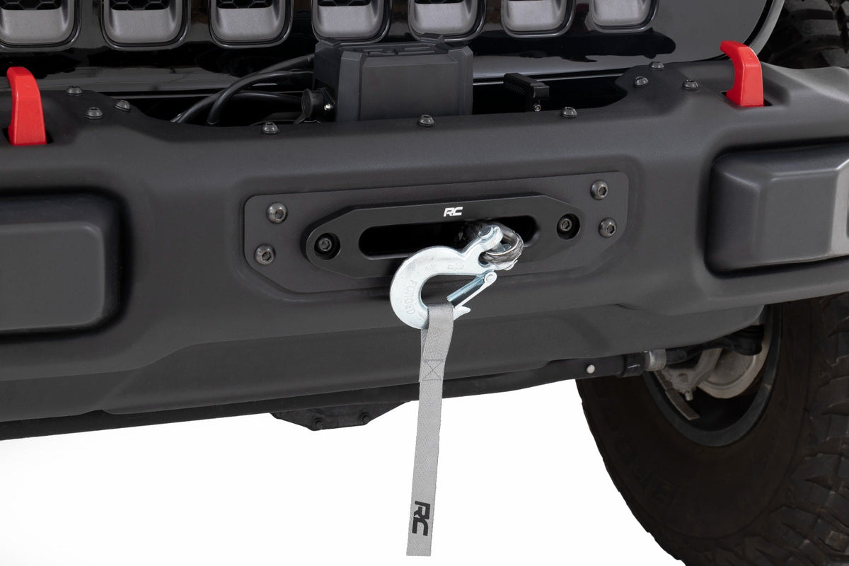 Winch Mounting Plate | Modular Steel OE Bumper | Jeep Gladiator JT/Wrangler JL (18-26) - Winches & Acc (Image 1 of 6)