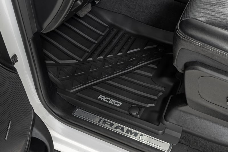 RC Flex-Fit Floor Mats | FR & RR | Crew | Ram 1500 (19-24)/1500 TRX (21-24) (manufacturer page)