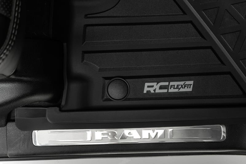 RC Flex-Fit Floor Mats | FR & RR | Crew | Ram 1500 (19-24)/1500 TRX (21-24) (manufacturer page)