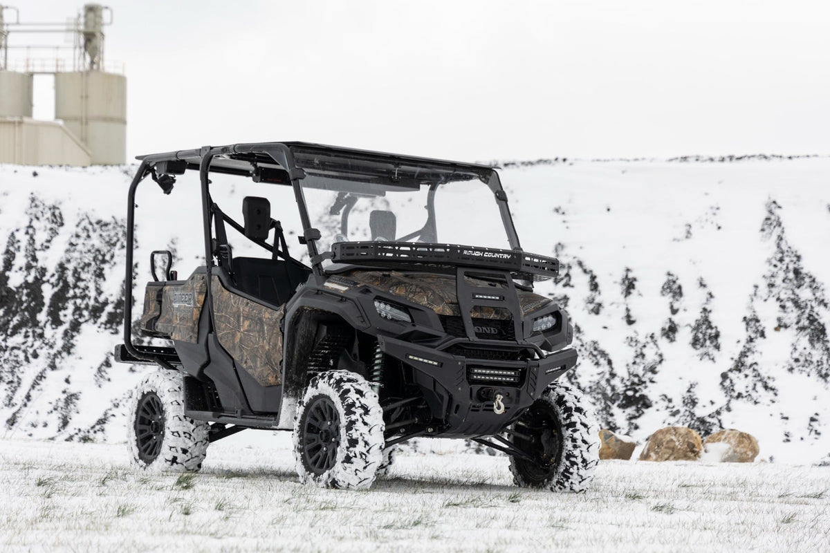 Front Cargo Rack |Black Series LED | 6" Light | Slim Line | Honda Pioneer 1000 - Cargo Management (Image 6 of 6)