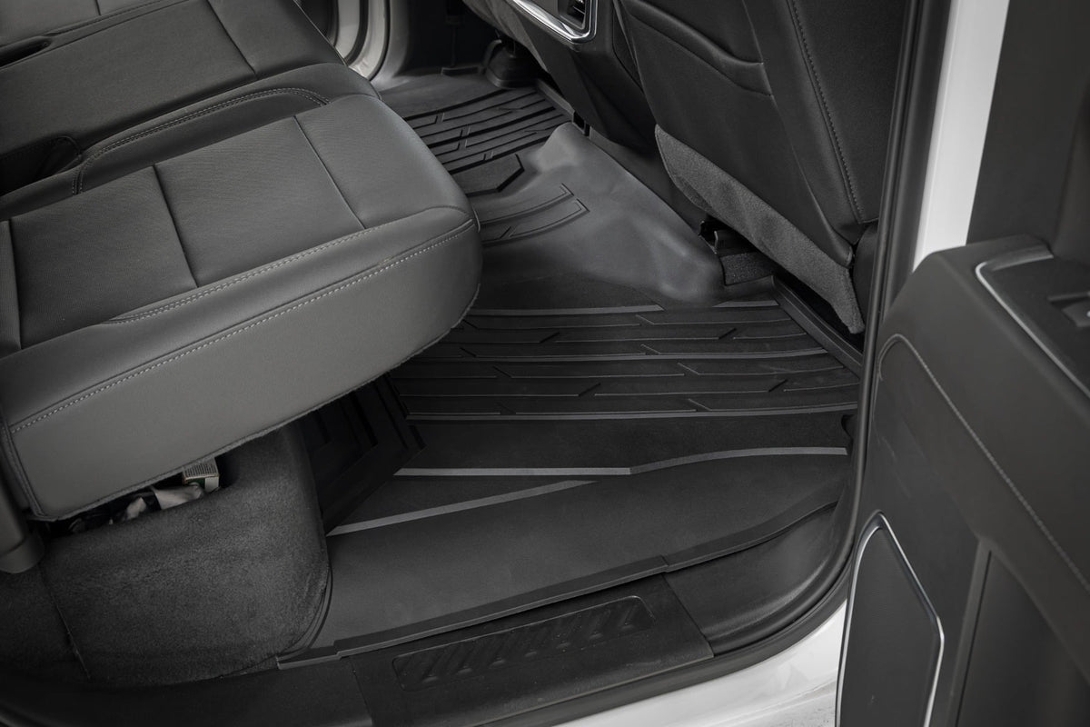 Flex-Fit Floor Mats | FR & RR | FR Bucket | Crew | Chevy/GMC 1500/2500HD/3500HD (19-26) - Interior & Mats (Image 3 of 6)