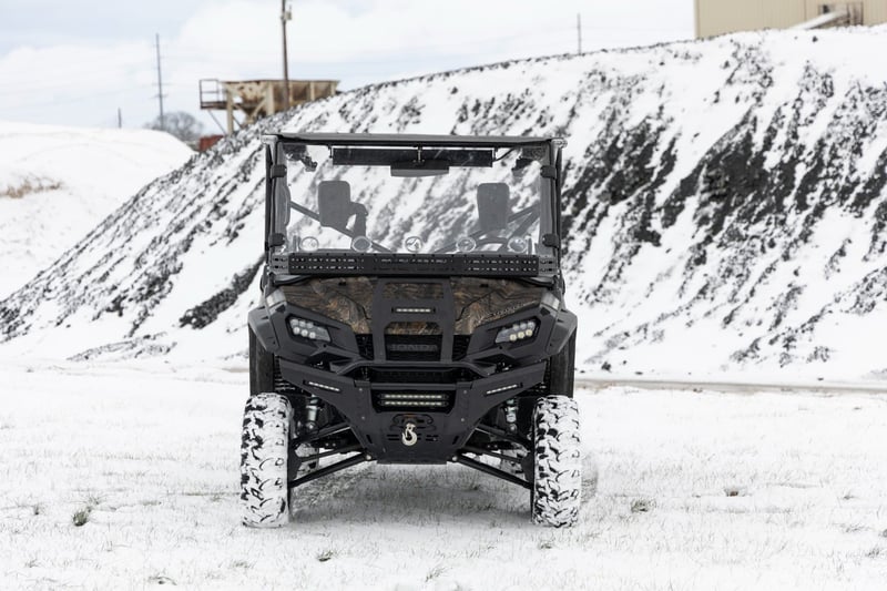 RC Front Cargo Rack |Black Series LED | 6" Light | Slim Line | Honda Pioneer 1000 (manufacturer page)