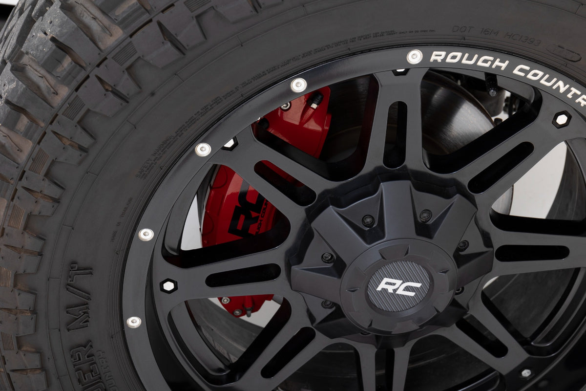 Rough Country 711402 Caliper Covers | Rear | Red | Jeep Wrangler JK/Wrangler Unlimited (2007-2018) - Image 4