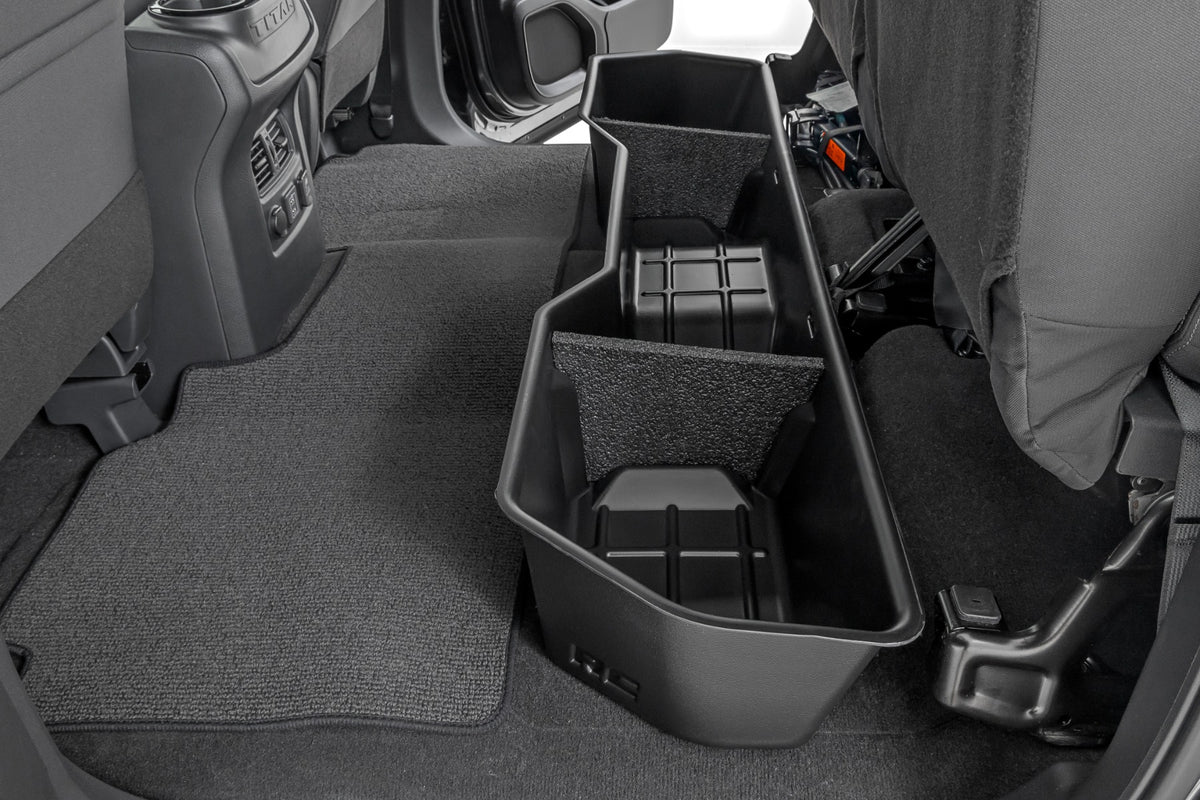 Under Seat Storage | Crew Cab | Nissan Titan 2WD/4WD (2004-2024) - Cargo Management (Image 1 of 5)