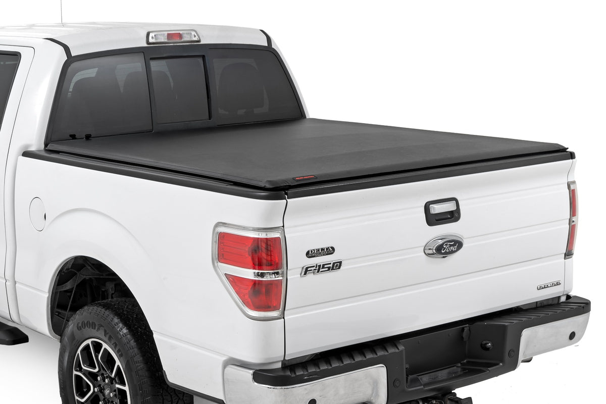 Soft Roll Up Bed Cover | 5'7" Bed | Ford F-150 2WD/4WD (2004-2014) - Bed Covers (Image 1 of 6)