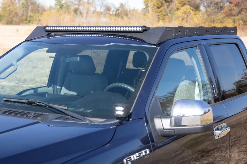RC Roof Rack | FR 40 Inch Single Row BLK LED | Ford F-150 2WD/4WD (2015-2018) (manufacturer page)