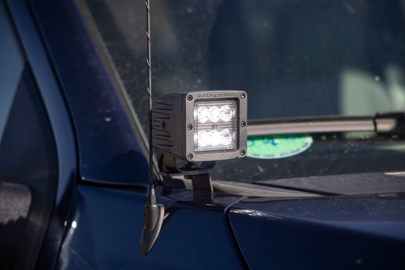 RC LED Light Kit | Ditch Mount | 2" Black Pair | Spot | Ford F-150 (15-26)/F-150 Lightning (22-26) (manufacturer page)